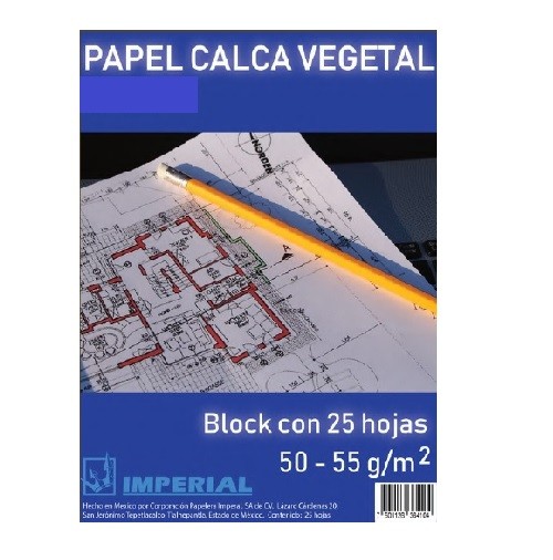 block albanene PAPEL VEGETAL tamaño OFICIO C/25