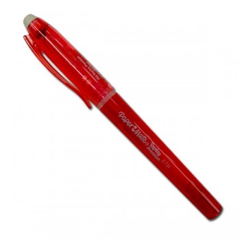 Boligrafo de gel borrable replay premium punto mediano rojo con 12 piezas Paper mate