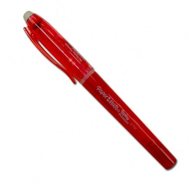 Boligrafo de gel borrable replay premium punto mediano rojo con 12 piezas Paper mate