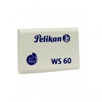 Goma ws-60 blanca chica Pelikan con 60 piezas