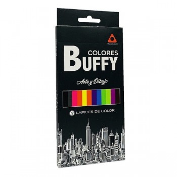 Colores Buffy triangular con 12 piezas