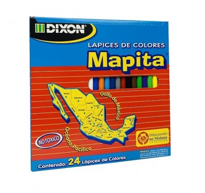 Colores mapita Dixon con 24 largos