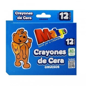 Crayon Makyco grueso con 12 piezas