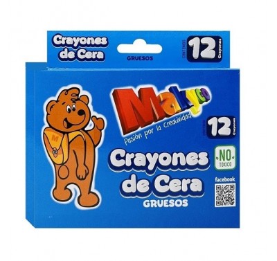 Crayon Makyco grueso con 12 piezas