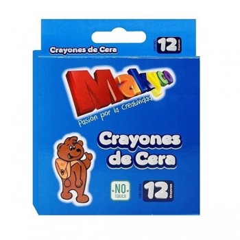 Crayon Makyco delgado con 12 piezas