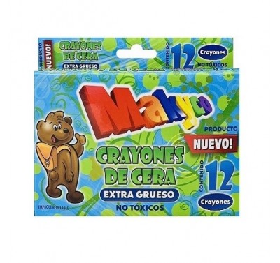 Crayon Makyco extragrueso con 12 piezas