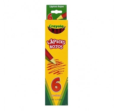 Rojo carmin Crayola con 6 pzas