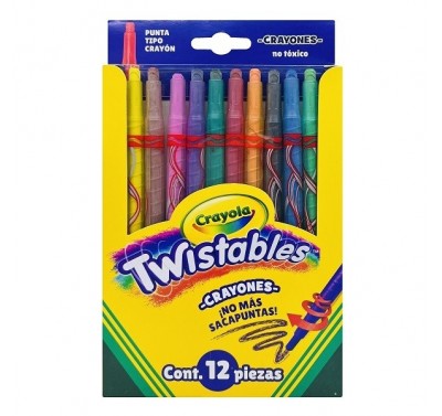 Crayon Crayola twistable retractiles con 12 piezas