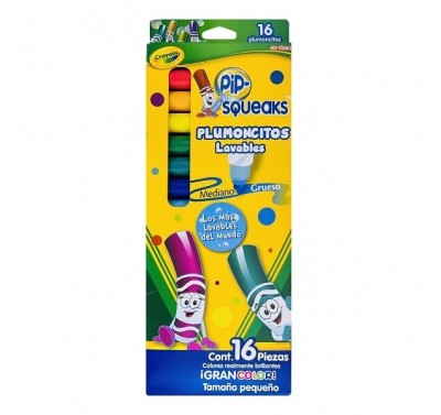 Marcodores Pip squeaks con 16 piezas Crayola