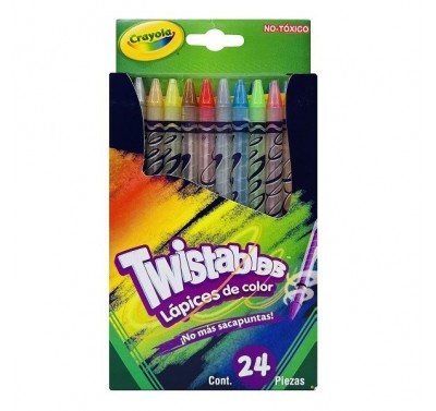 Colores Crayola twistables retractiles con 24 largos