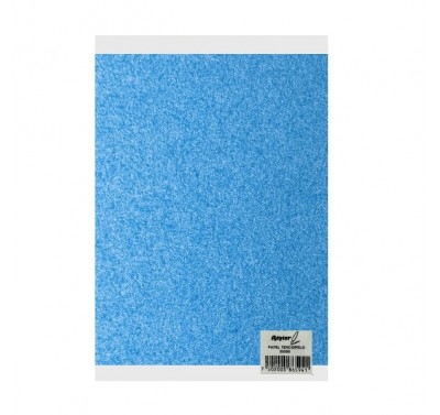 Papel terciopelo azul claro