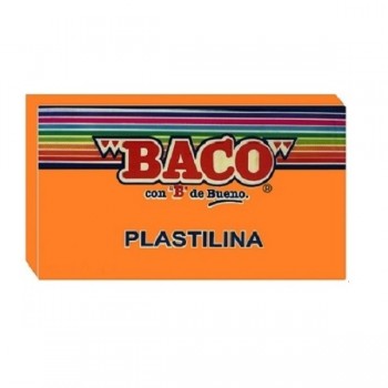 Plastilina Baco en barra naranja