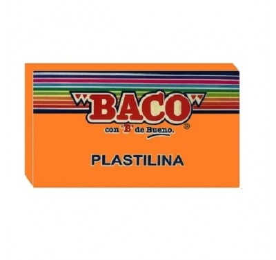 Plastilina Baco en barra naranja