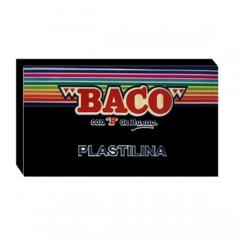 Plastilina Baco en barra negra