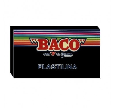 Plastilina Baco en barra negra