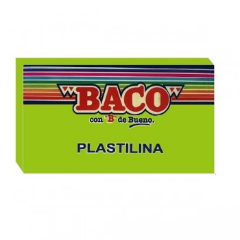 Plastilina Baco en barra verde claro