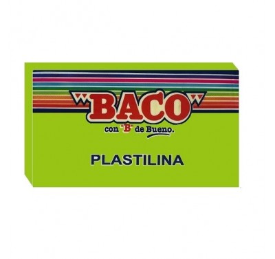 Plastilina Baco en barra verde claro