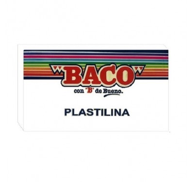 Plastilina Baco en barra blanca