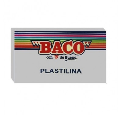 Plastilina Baco en barra gris