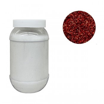 Diamantina fina frasco de 250 gramos rojo