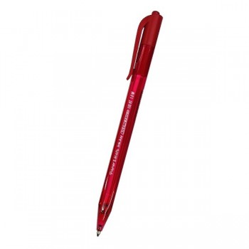 Bolígrafo punto mediano Kilometrico inkjoy retractil rojo Berol con 12 piezas