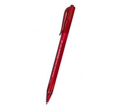 Bolígrafo punto mediano Kilometrico inkjoy retractil rojo Berol con 12 piezas