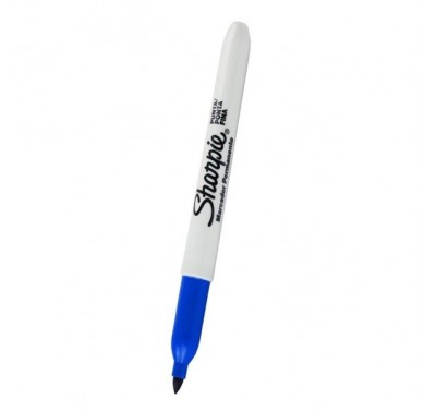 Marcador permanente Sharpie punto fino azul