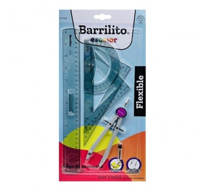 Juego de geometria Barrilito flexible g-flex