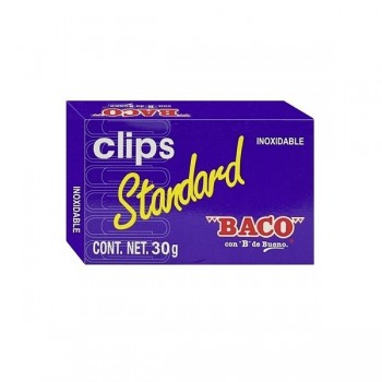 Clip standard 1 con 100 pzas Baco