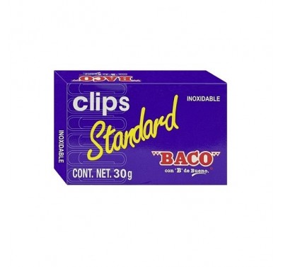 Clip standard 1 con 100 pzas Baco