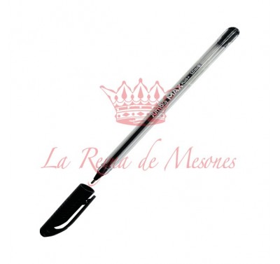 Boligrafo punto mediano negro marca Jumbo max con 12 piezas