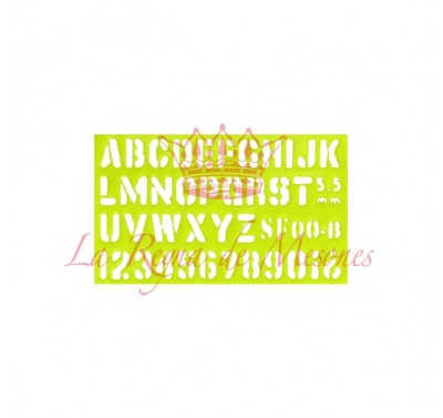 Gioser fluorescente Stencil 00 bis Mark-Op 5.5 mm con 10 piezas