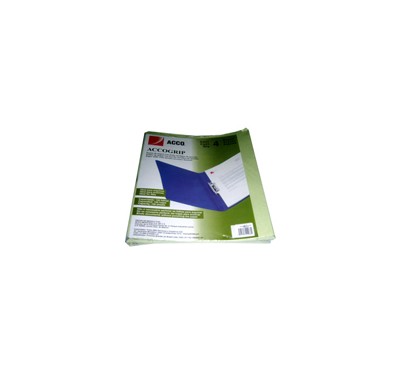 Folder accogrip tamaño carta verde claro Acco (con palanca de presion) con 4 piezas