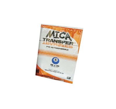 Mica adherible Transfer calibre 5, 66 cm X 50 cm pliego