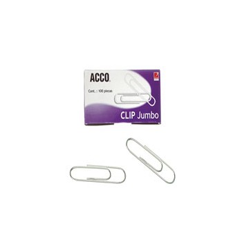 Clip jumbo con 100 piezas Acco